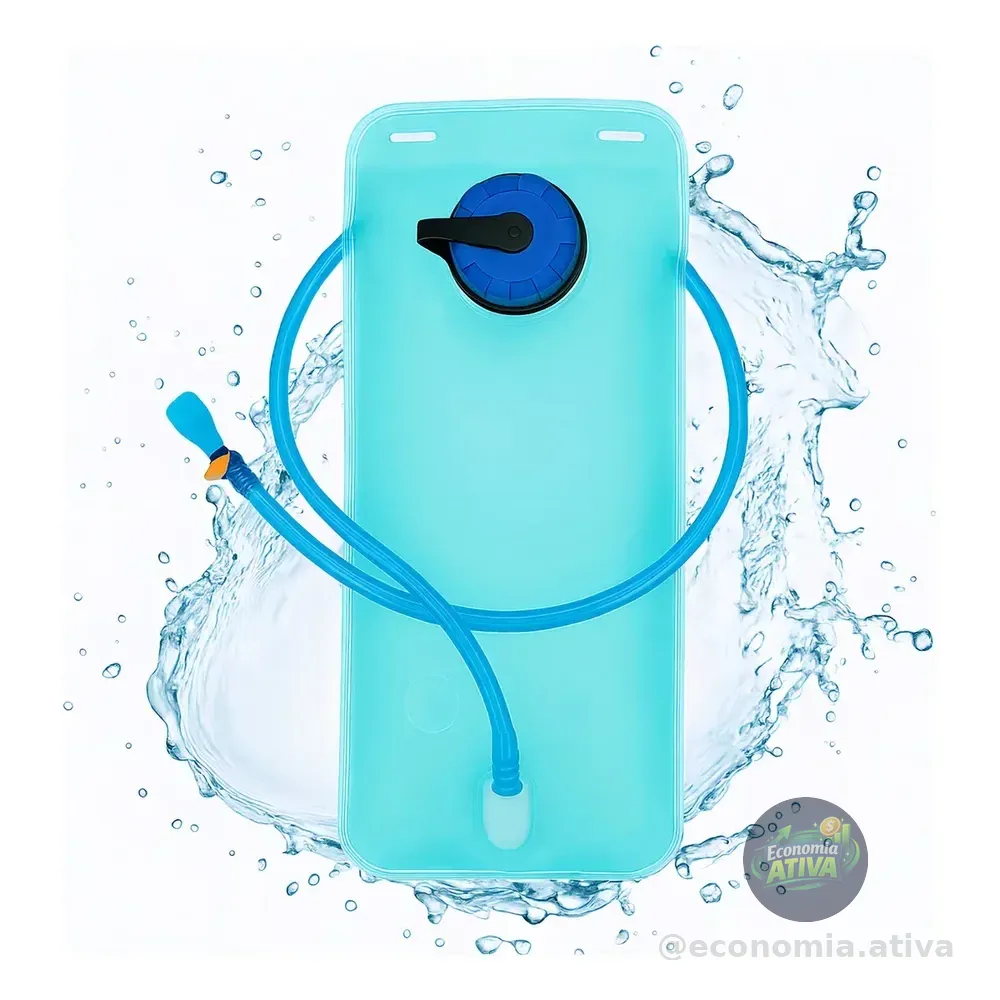 Refil Mochila Hidratação Bolsa Com Reservatório De Água 2 Litros Com Válvula Torneirinha Bike Trilha Caminhada Corrida Maratona Ciclismo Tumblr