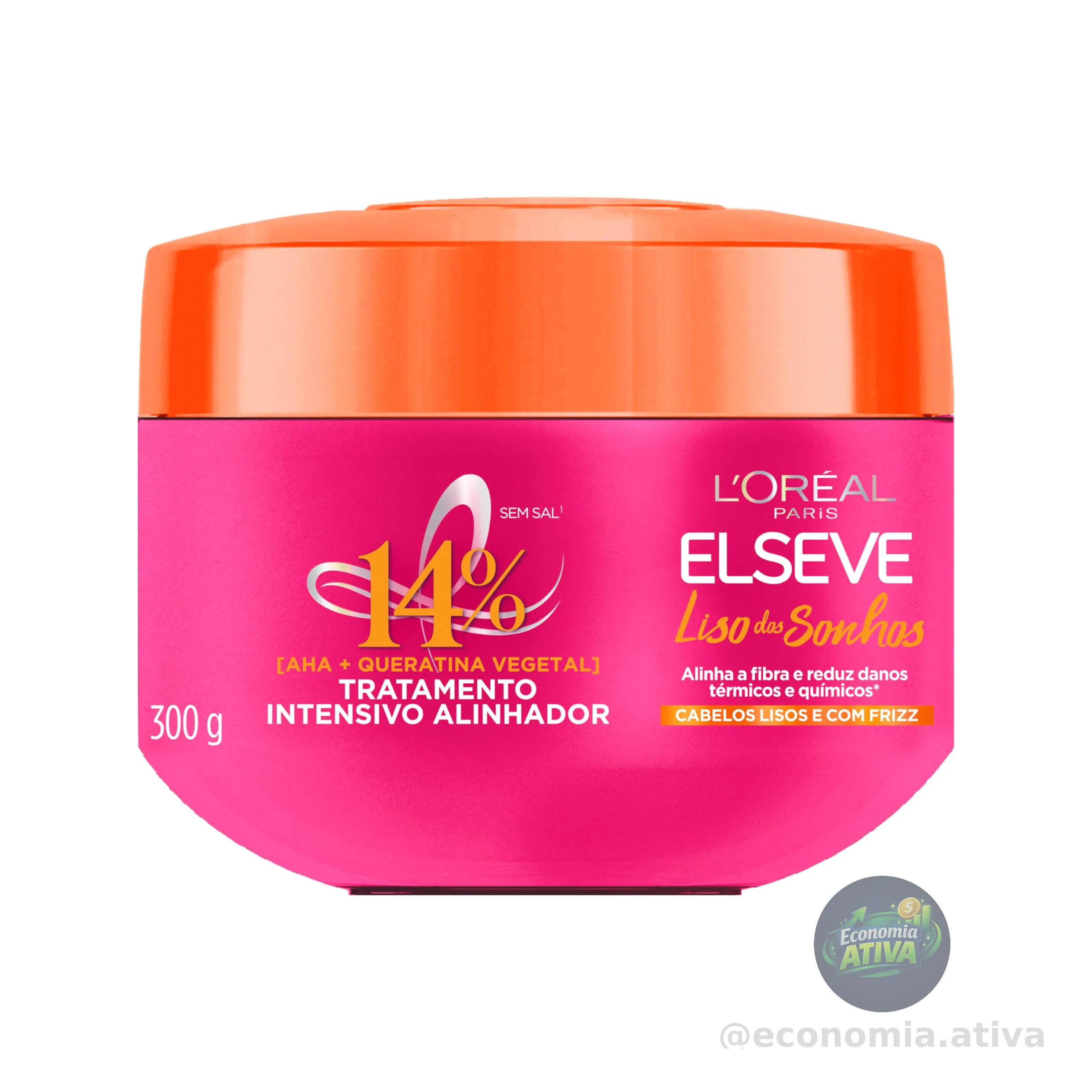 L'Oréal Paris Elseve Liso dos Sonhos Creme de Tratamento com Queratina 300g