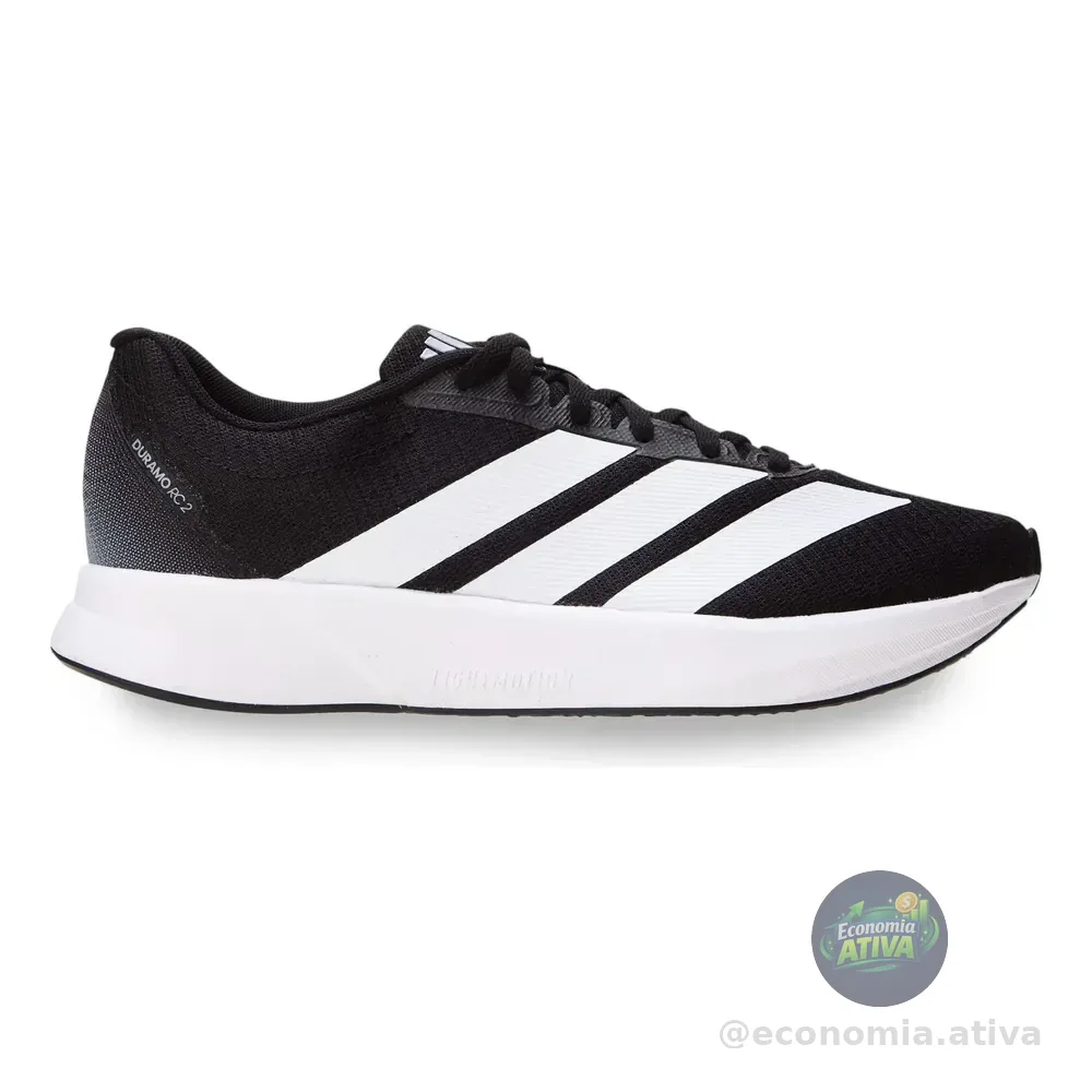 Tênis De Corrida Feminino Duramo Rc 2 adidas Preto E Branco Liso 41 Br