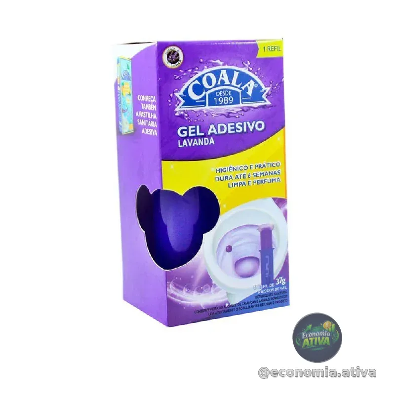 Refil Coala Gel Adesivo Lavanda 37 g