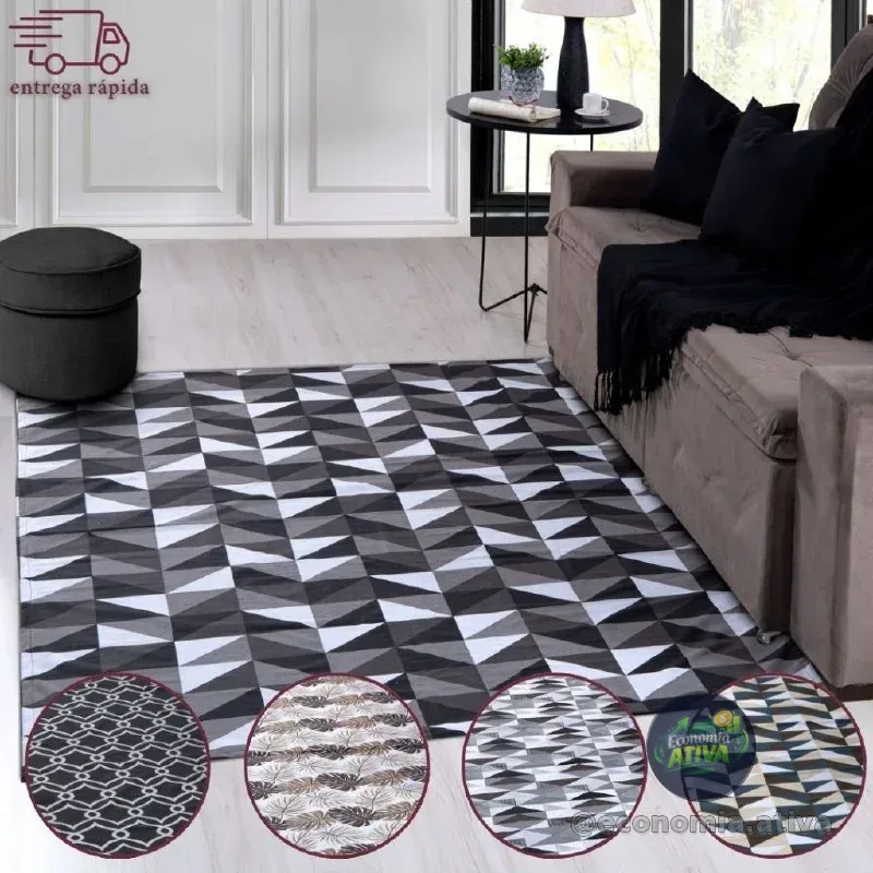 Tapete 2.00x1.40 Antiderrapante Geométrico