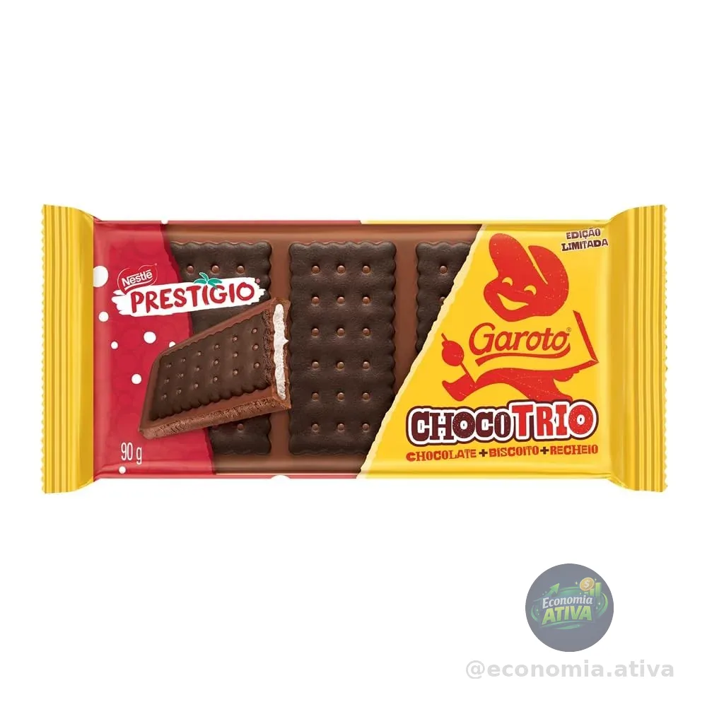 Chocolate ChocoTrio PRESTÍGIO Garoto 90g