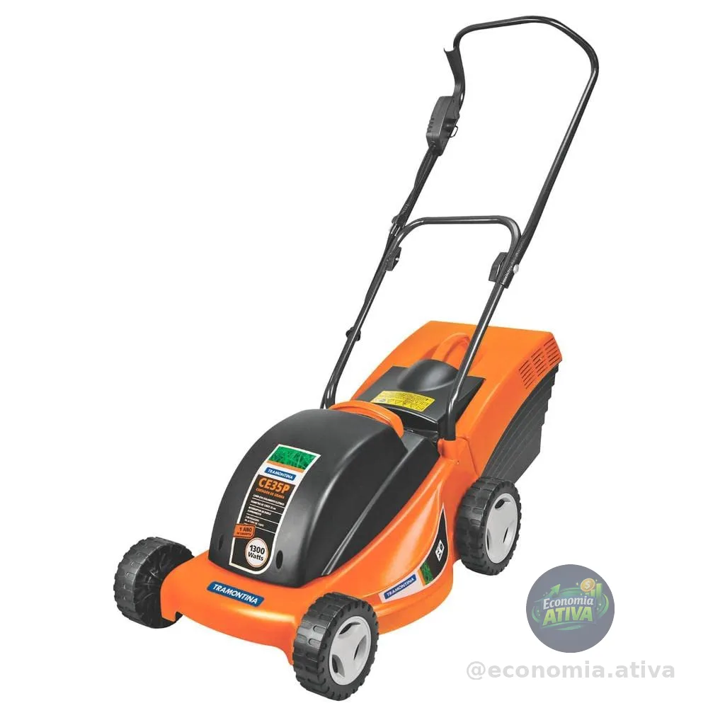 Tramontina, Cortador de grama elétrico, diam 350 mm, Coletor Rígido, Chassi De Plástico 1300W 127V