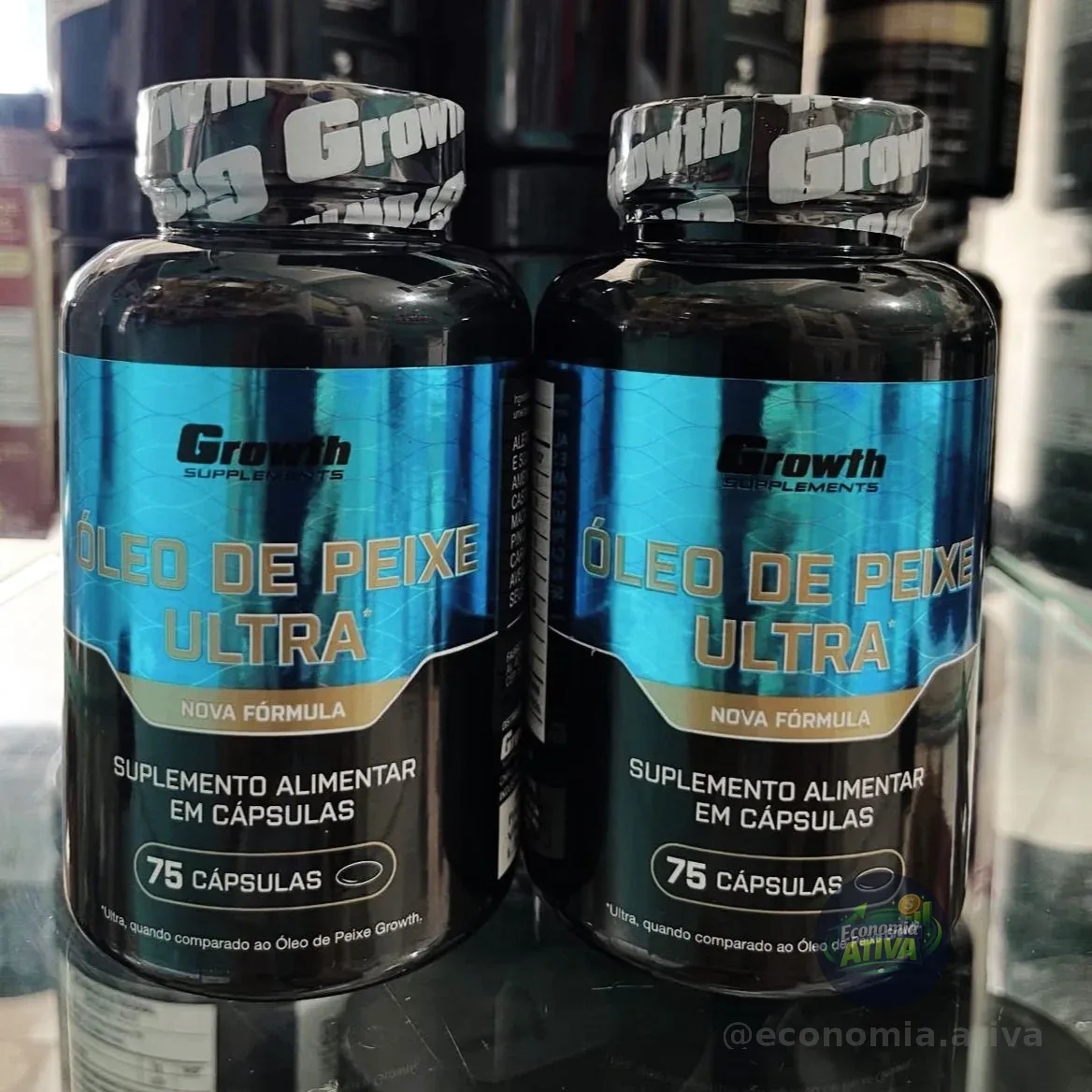 Omega 3 Óleo De Peixe Ultra 75 Softgel Growth Supplements