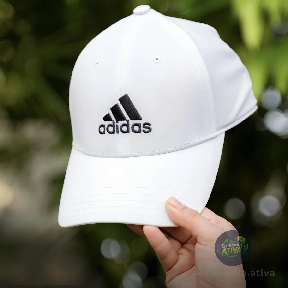 Boné Baseball Leve Logo Bordado adidas