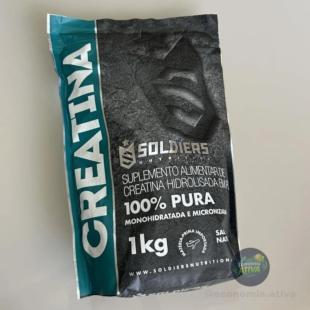 Creatina Monohidratada 1kg Soldiers Nutrition 100% Pura