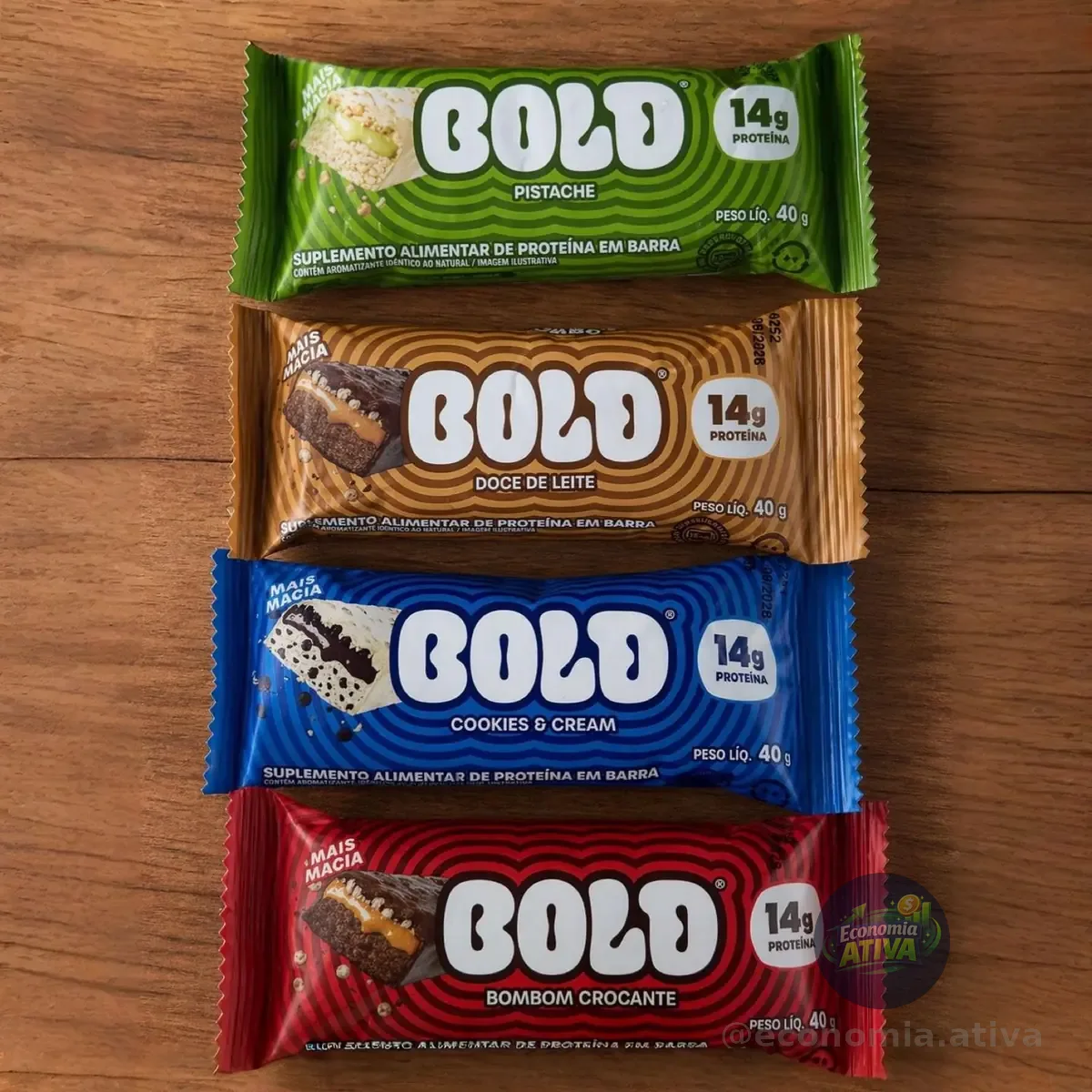 Barra De Proteína Bold Snacks Caixa Mix - 12 Unid