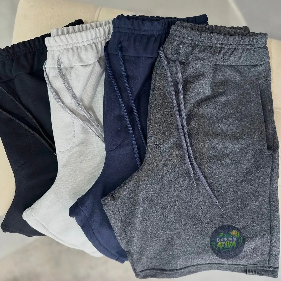 Kit 2 Bermudas Masculinas Moletom