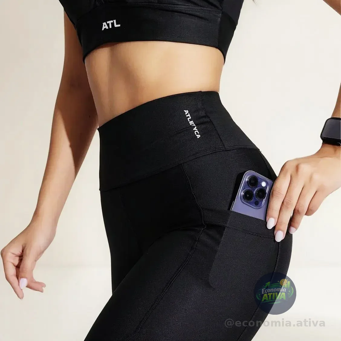 Legging Com Bolso Fitness Feminino Atletyca