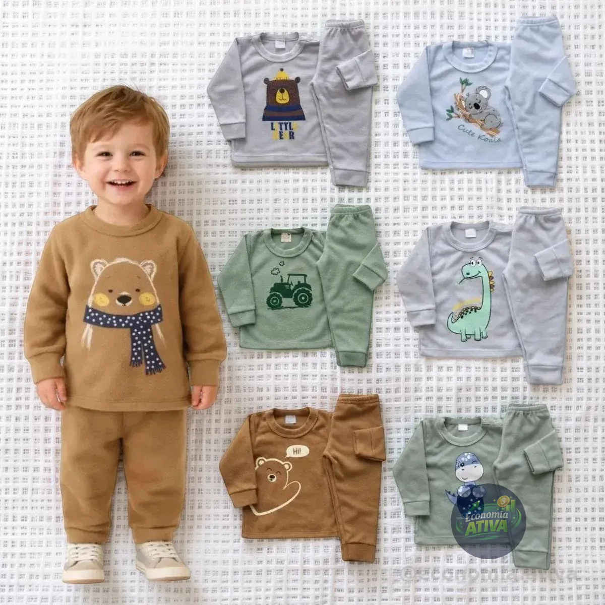 4 Peças Conjunto Soft Menino