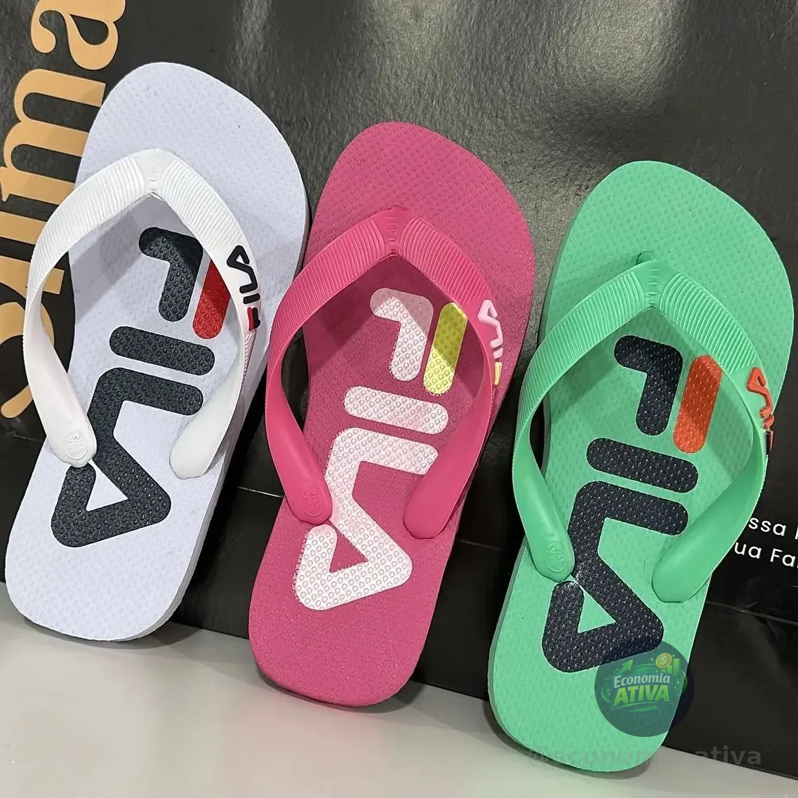 Chinelo Feminino Fila Confortável Casual Original (4 cores)
