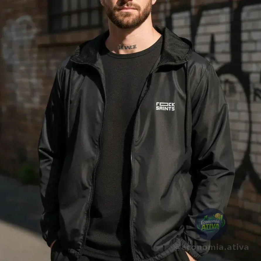 Blusa Corta Vento Jaqueta Masculina Impermeável