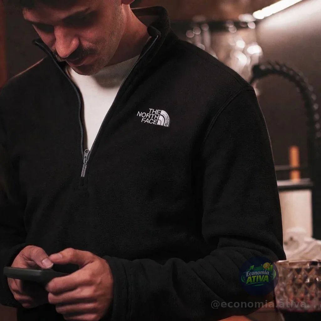 Fleece Masculino Glacier 1/4  The North Face