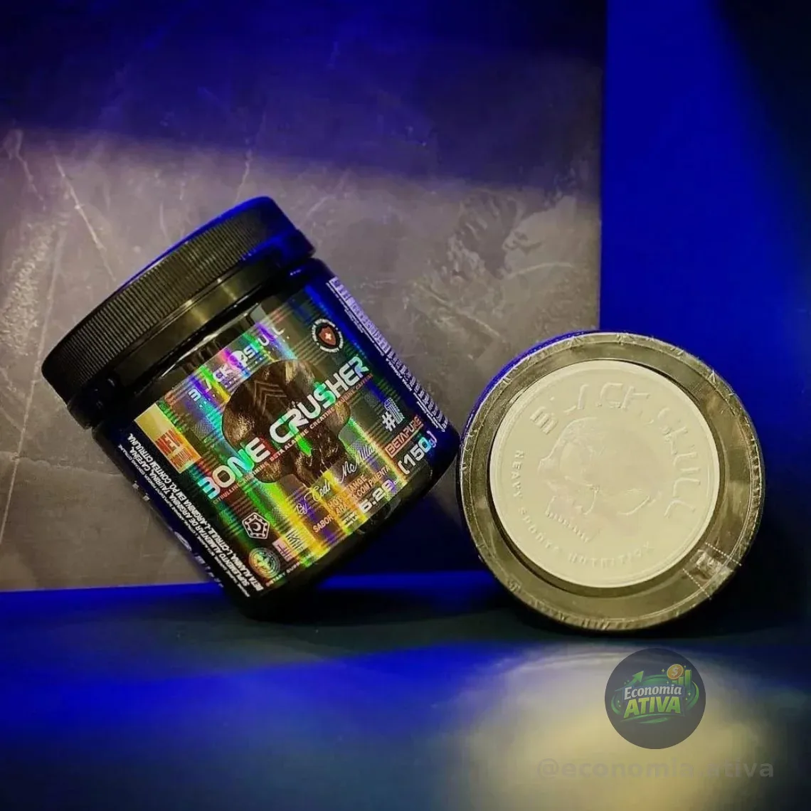 Pré Treino Bone Crusher 150g Limão - Black Skull