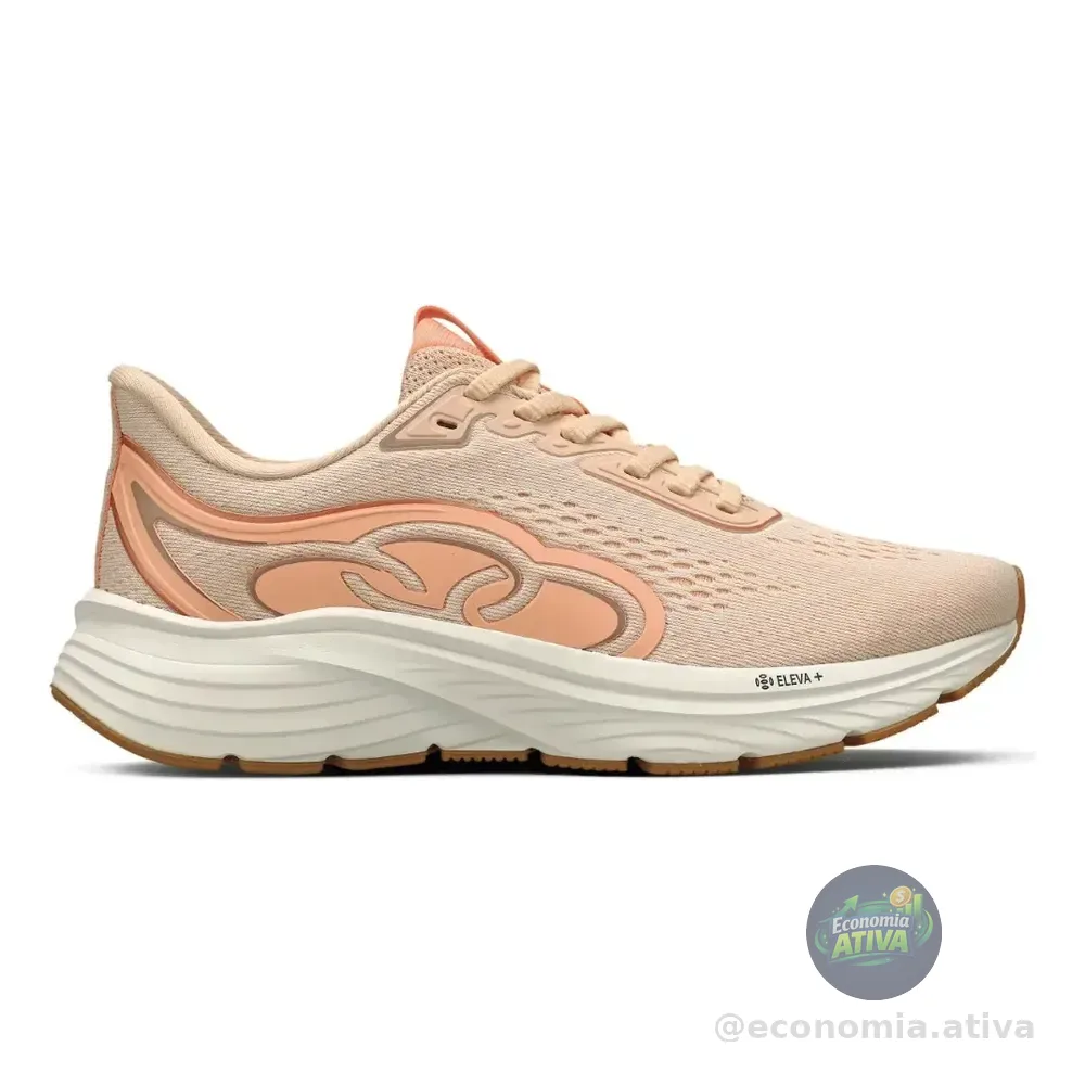 Tênis Feminino Veloz 3 Olympikus Pessego Claro Br