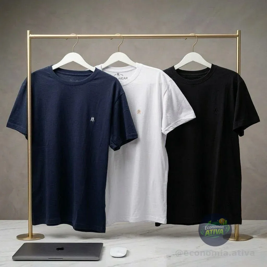 Kit com 3 Camisetas Polo Wear