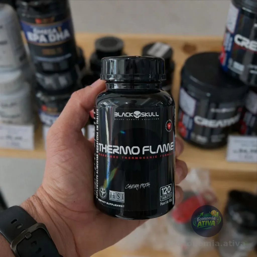 Termogenico Thermo Flame Black Skull 120caps