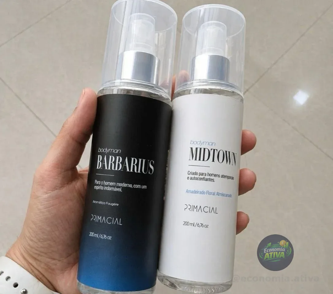 Kit Body Splash Barbarius e Midtown 200ml Primacial