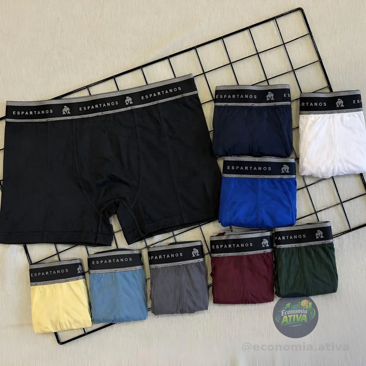 Kit 10 Cuecas Boxer Espartanos