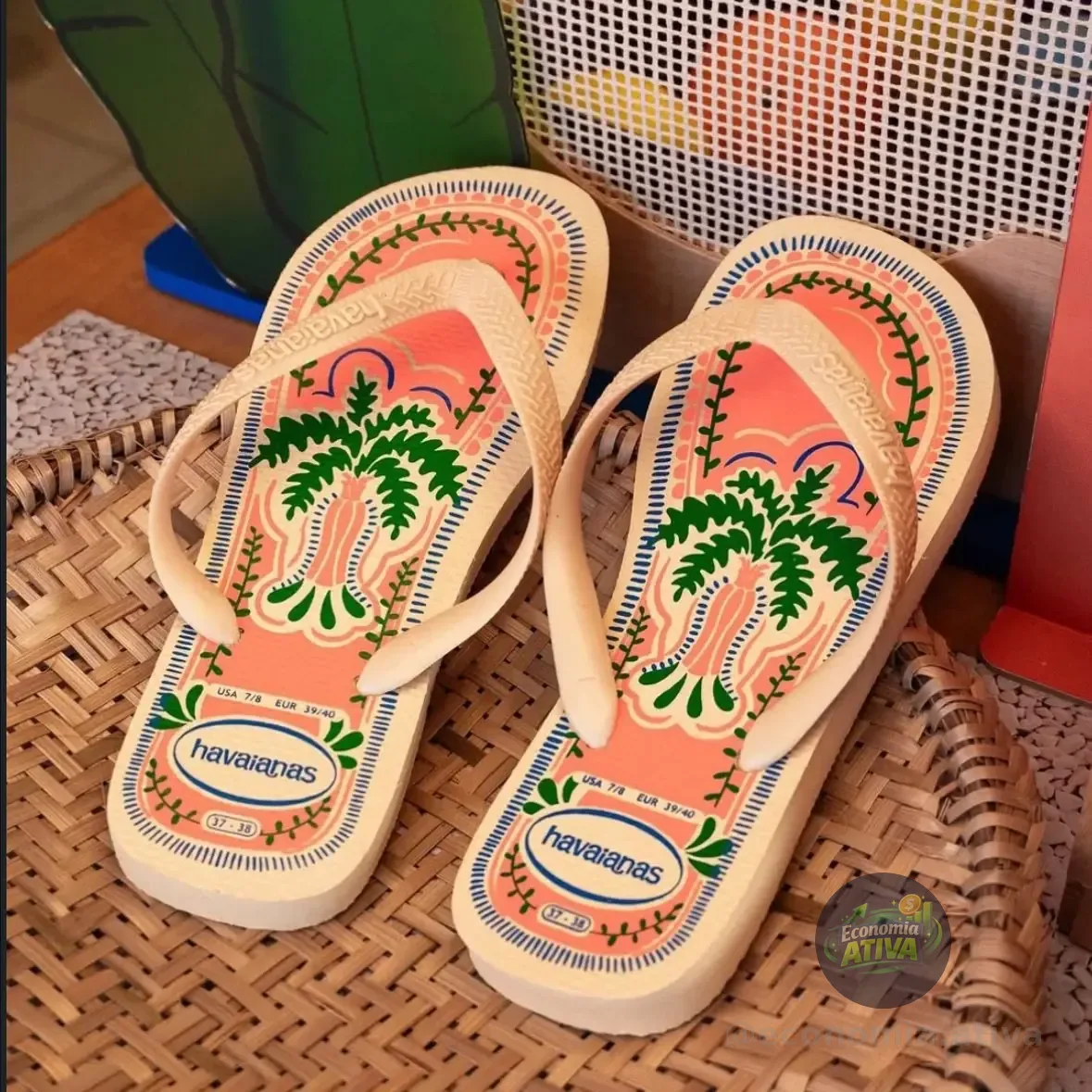 Chinelo Havaianas Top Summer Vibes Feminino Praia (2 cores)