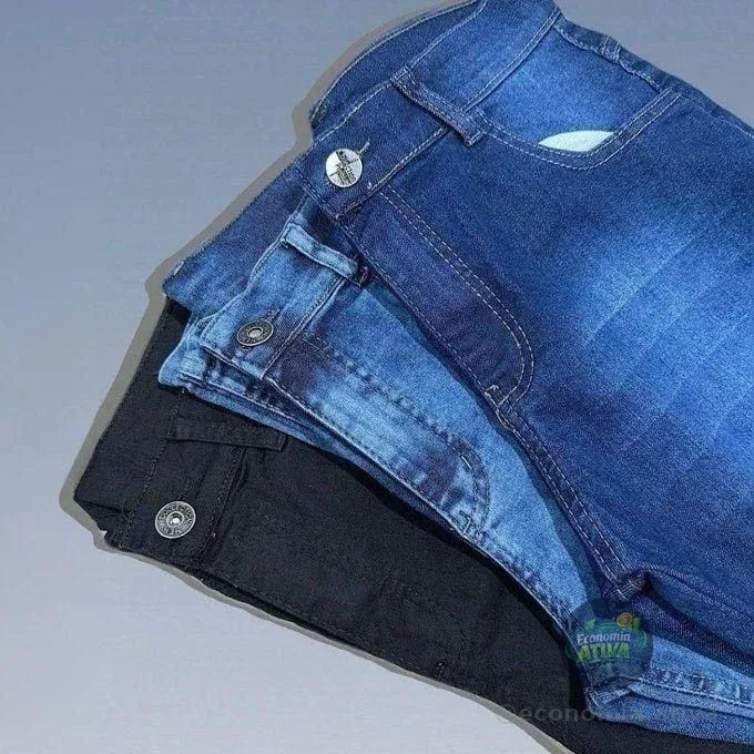 Kit 3 Calças Jeans Premium Skinny