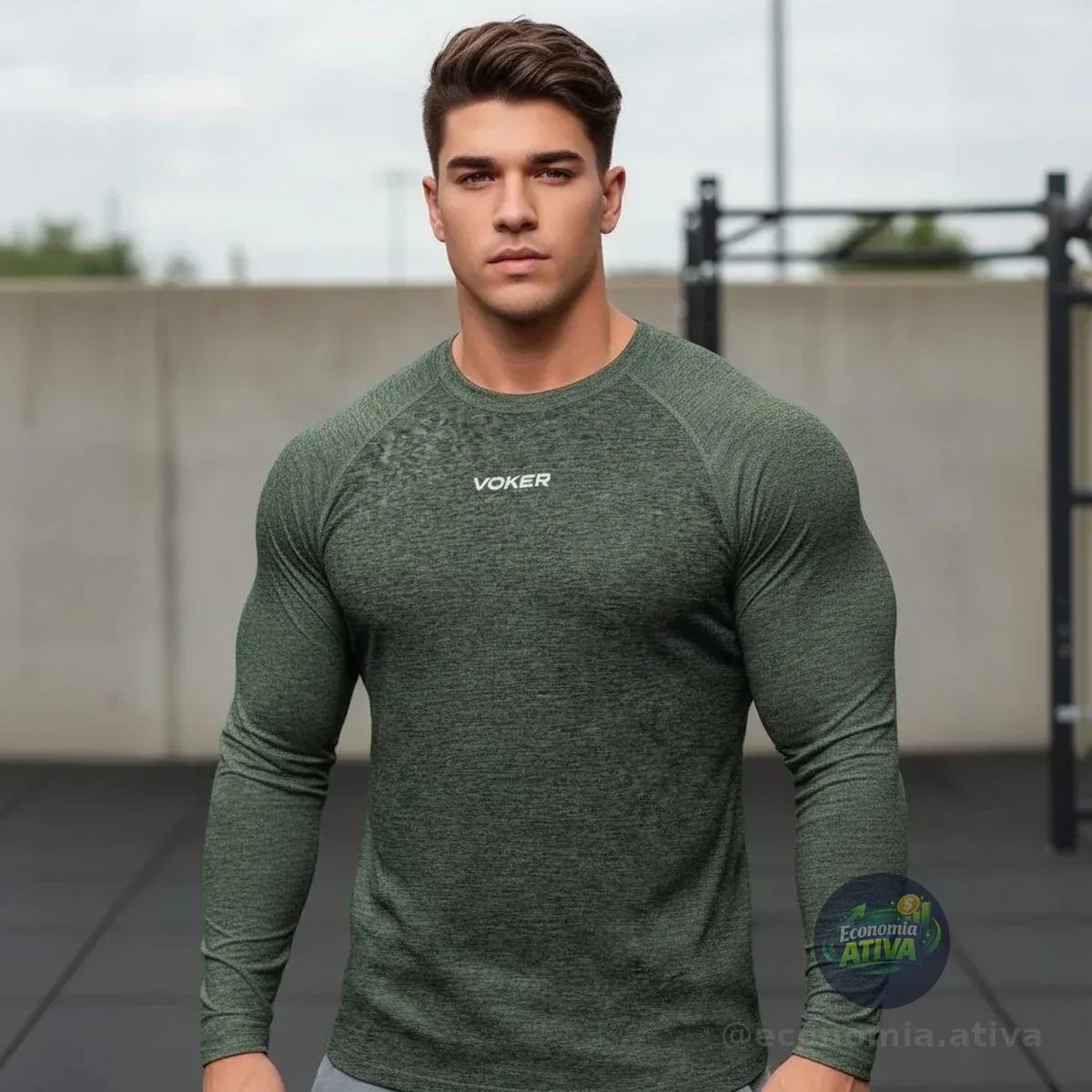 Camisas Raglan Segunda Pele Proteção Solar