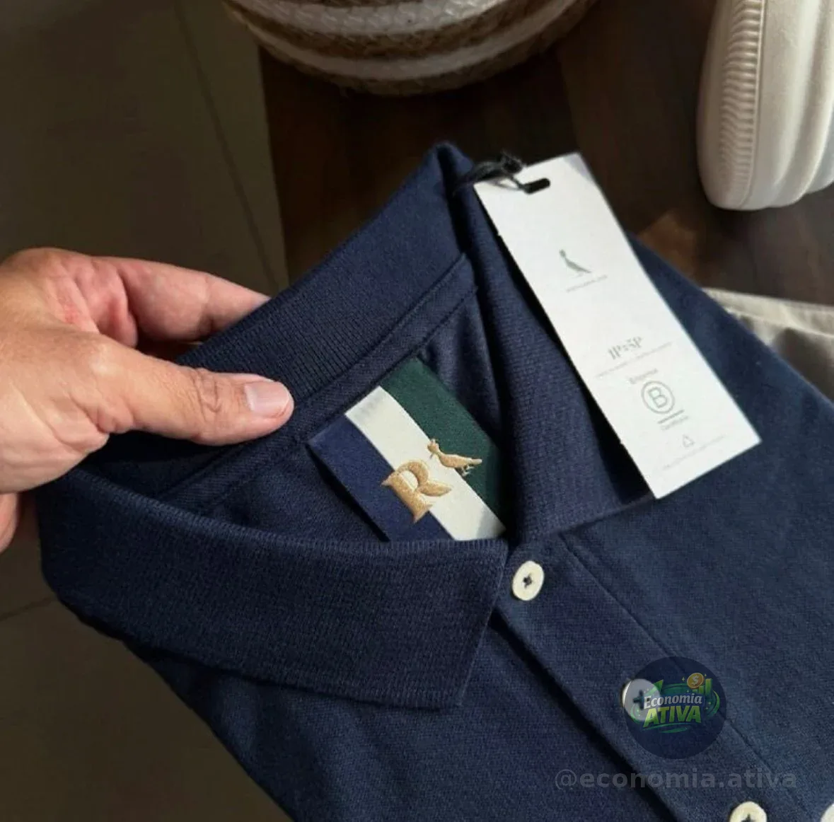 Camisa Polo Piquet Rico Reserva Marinho