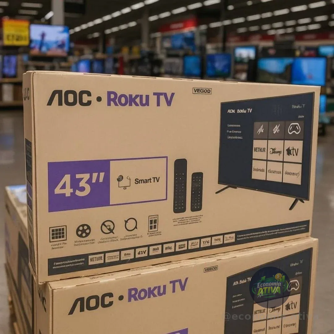 Smart Tv 43 Aoc Led Roku Full Hd Wi-fi 60hz Hdmi