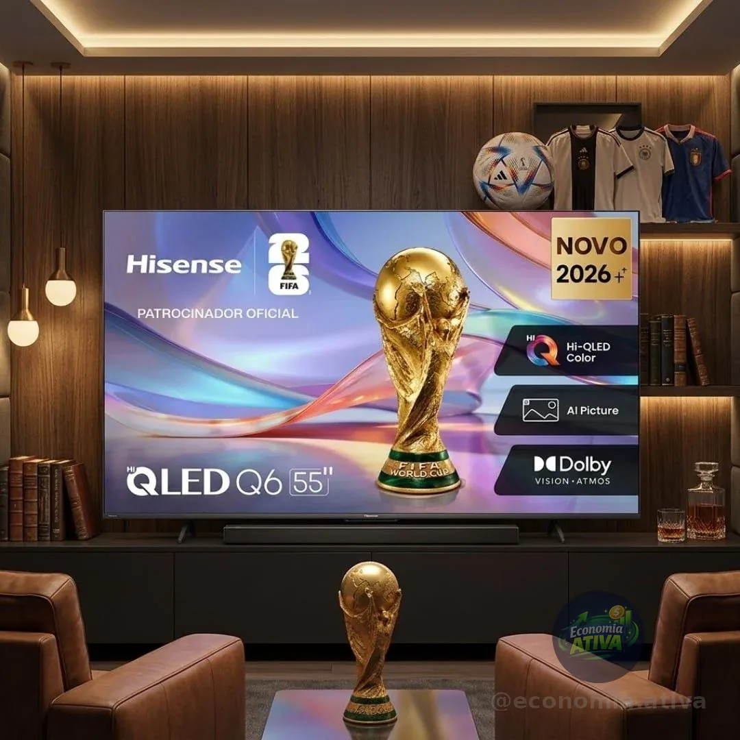 Hisense Smart TV 4K 55" Polegadas QLED