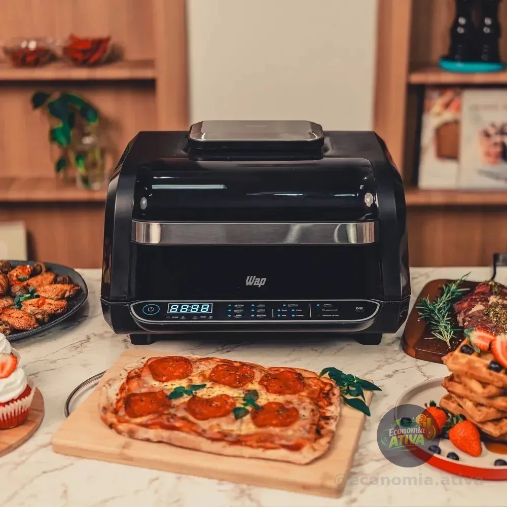 Air Fryer WAP 8 em 1 Barbecue Heat Digital 6,6L