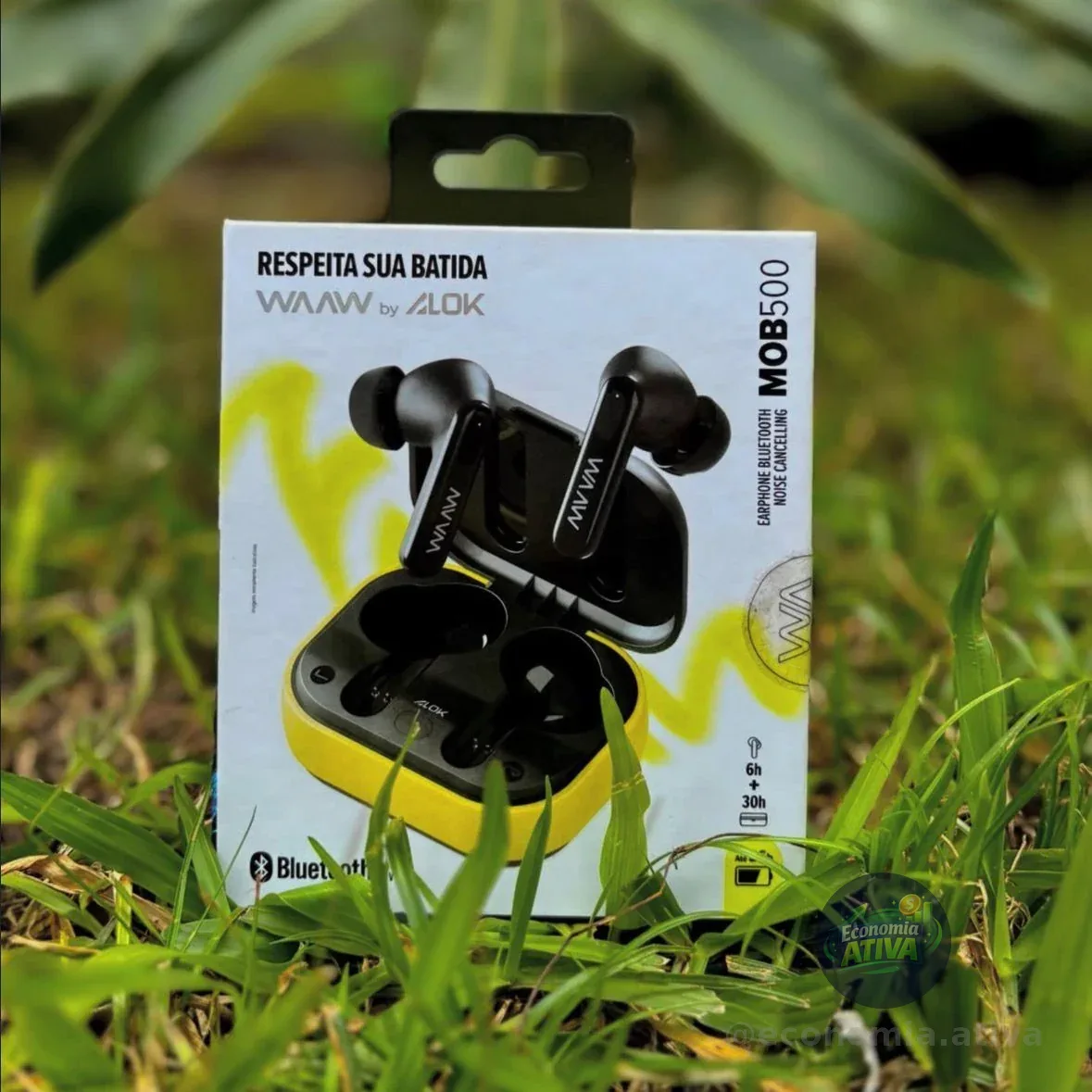 WAAW by ALOK Fone de Ouvido MOB 500 ANC Bluetooth