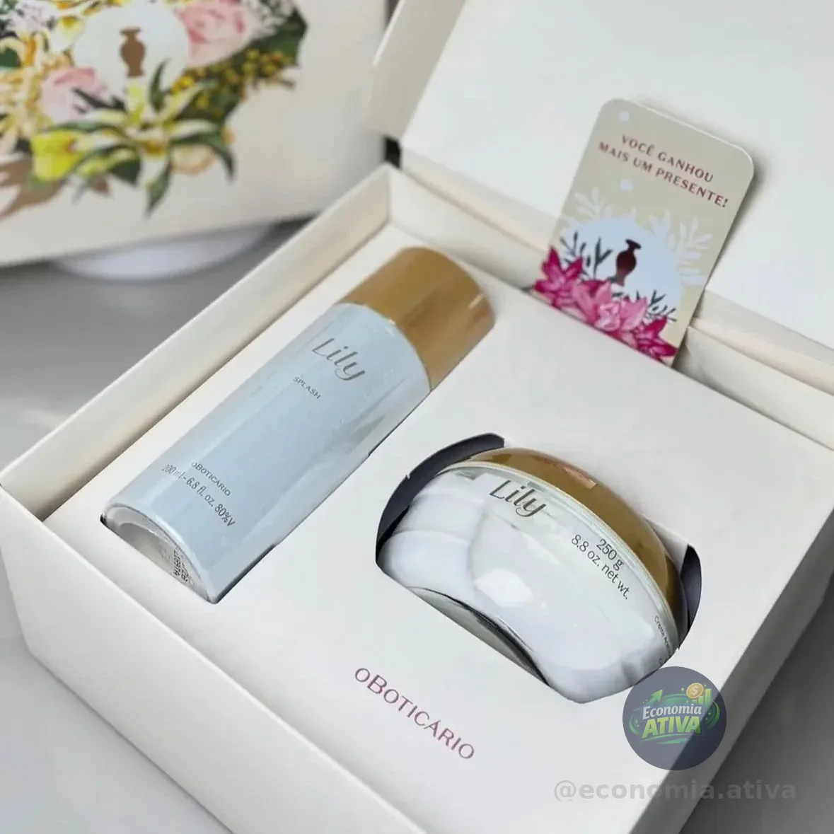 Kit Presente Lily Body Splash 200ml + Hidratante 250g (2 Itens)