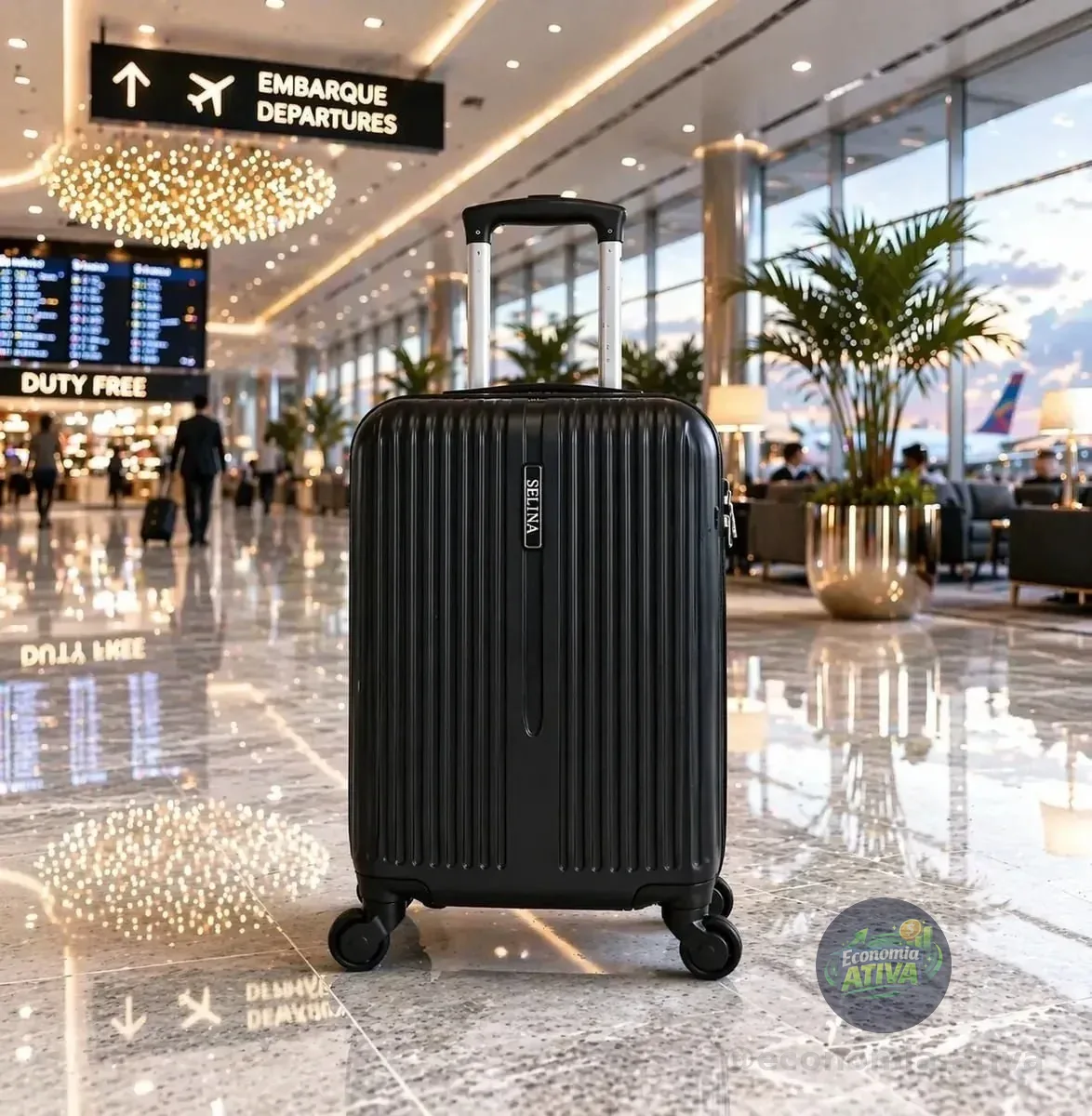 Mala De Viagem Rígida De Bordo 10kg