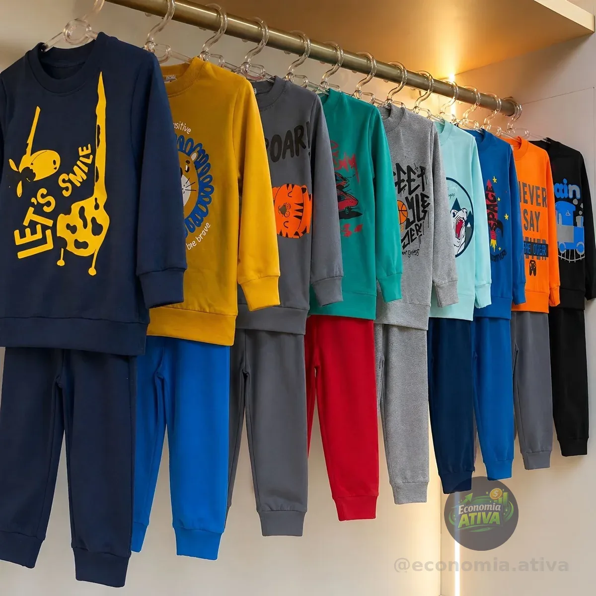 Kit 10 Peças Moletom Menino Infantil Inverno Atacado Barato