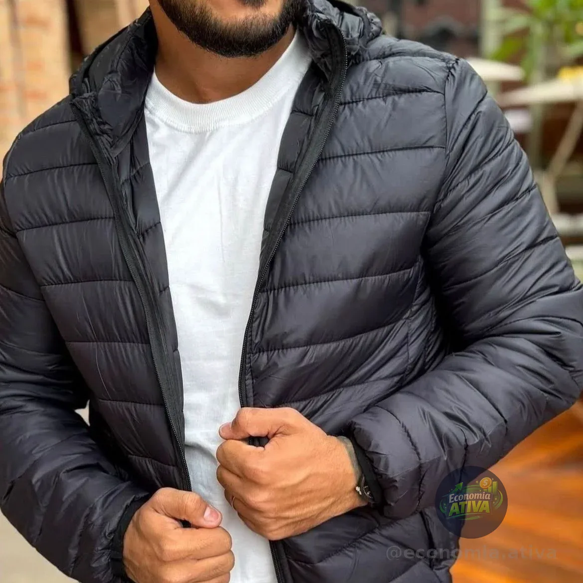 Jaqueta Puffer Bobojaco Térmico Corta Vento