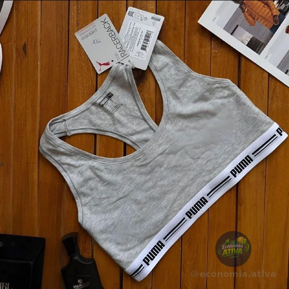 Top Puma Nadador Feminino Sem Bojo