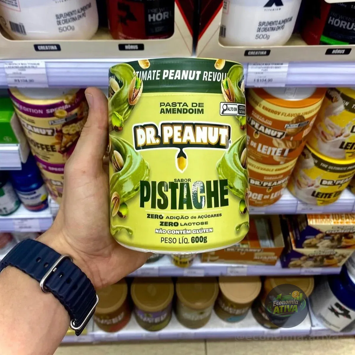 Pasta De Amendoim Sabor Pistache 600g - Dr. Peanut