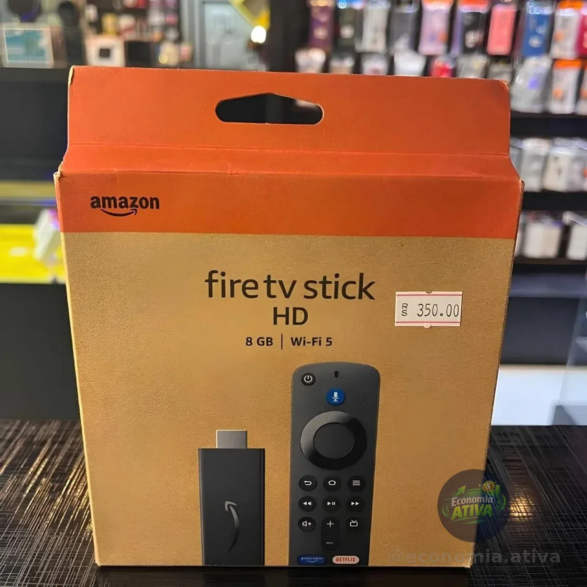 Fire Tv Stick Hd (geração mais recente) Com Comandos Por Voz Amazon Preto De Voz