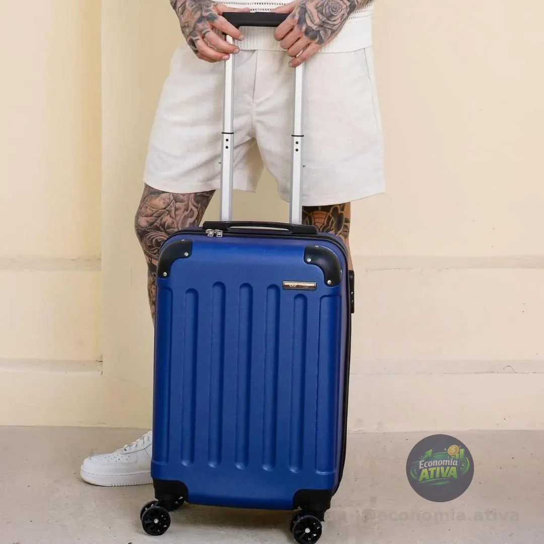 Mala De Viagem Bordo Mão Pequena 10kg Abs