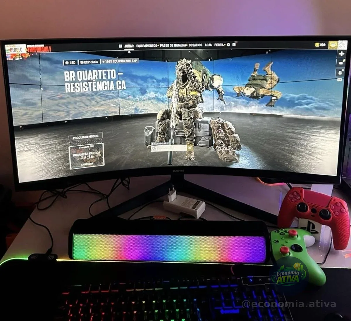 Monitor Gamer Curvo Samsung Odyssey 34’’, 165Hz