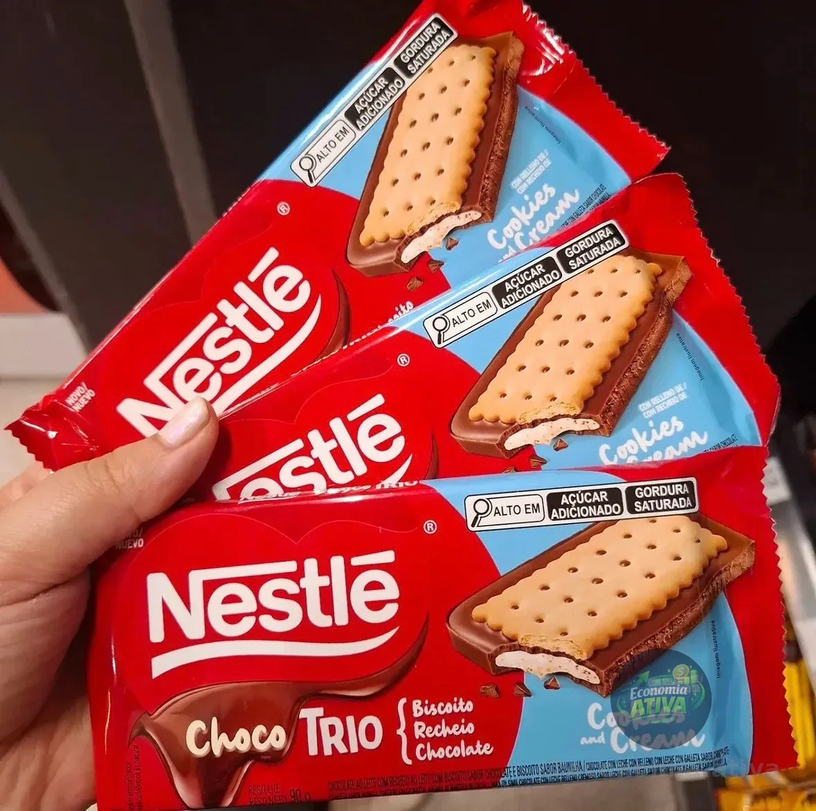 Chocolate Chocotrio NESTLÉ Cookies & Cream 90g