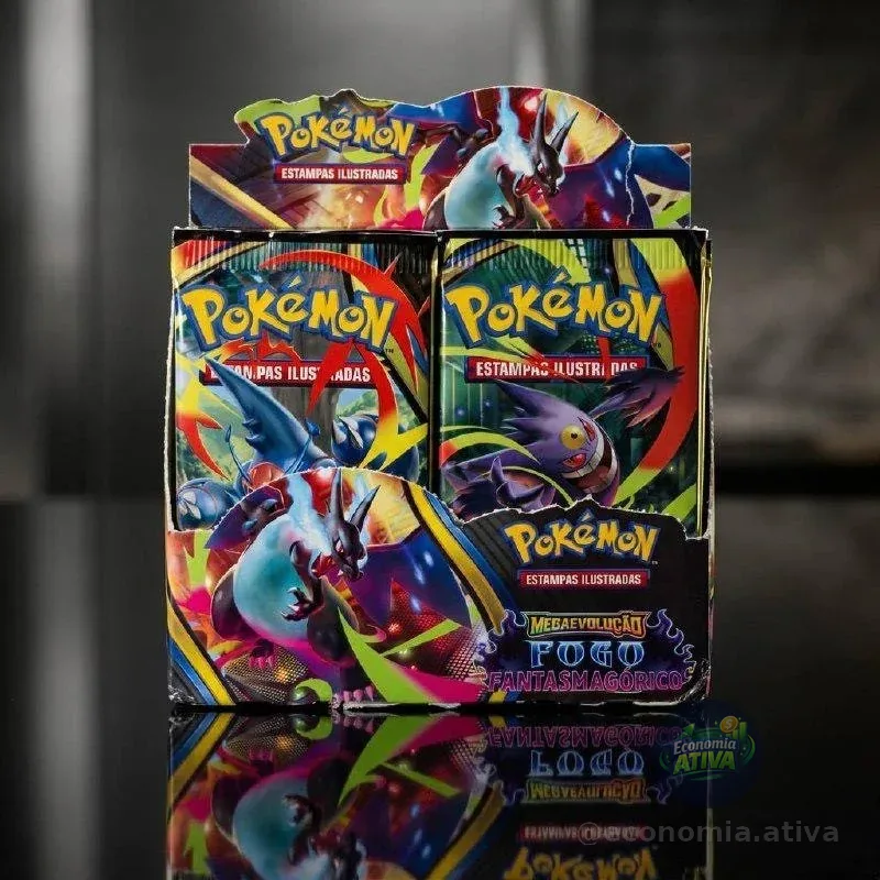 Pokémon TCG, Blister Unitário ME02 Fogo Fantasmagórico 6 Cartas