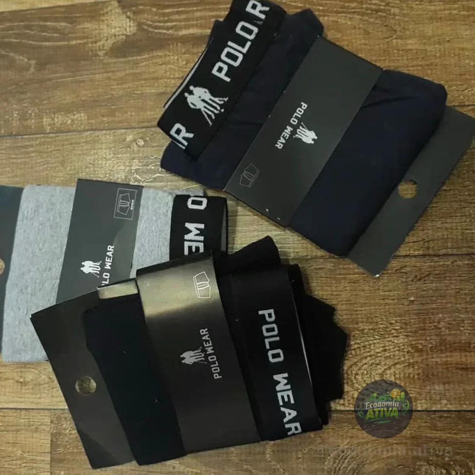 Kit 10 Cuecas Algodão Polo Wear Sortido