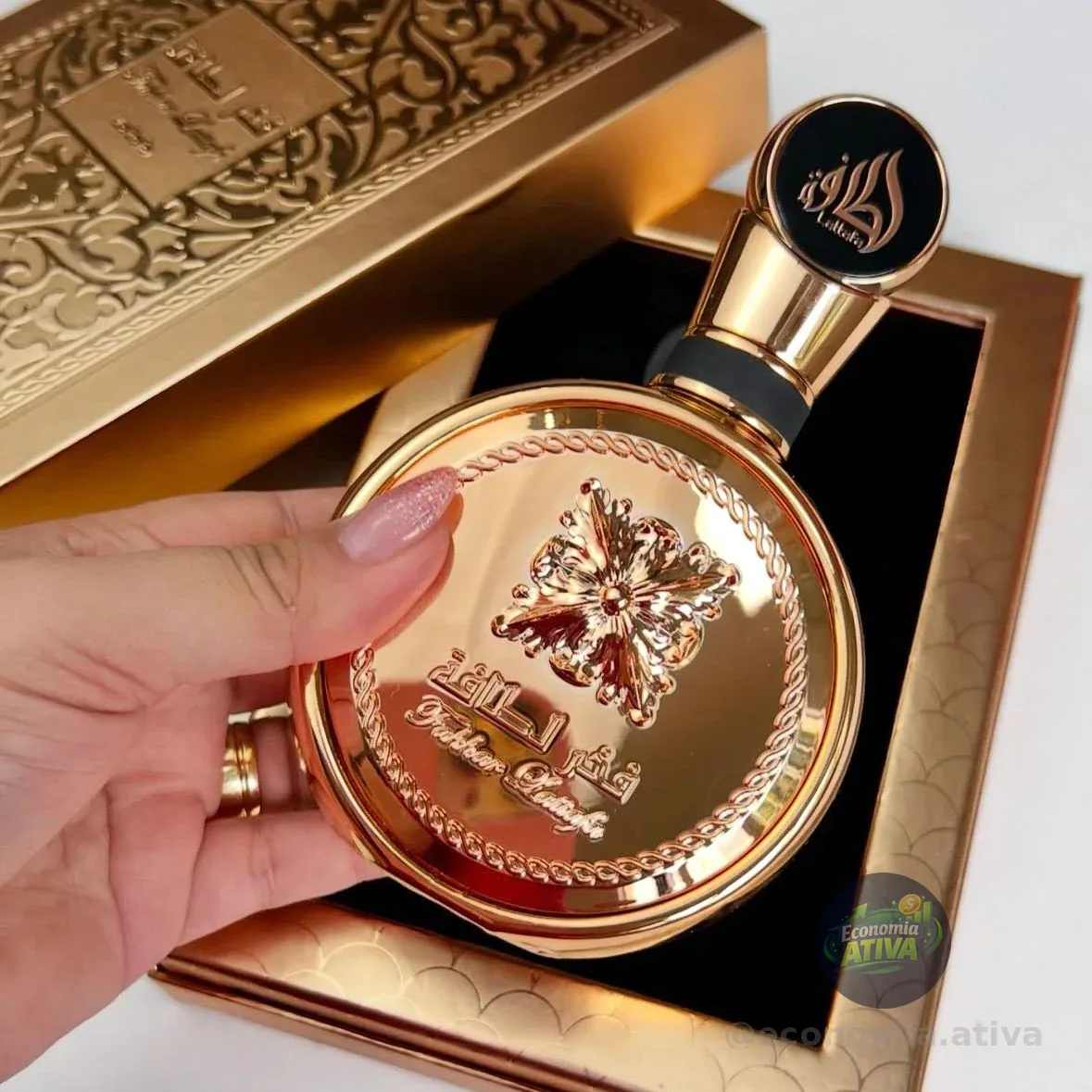 Perfume Árabe Lattafa Fakhar Gold Extrait Eau De Parfum 100ml