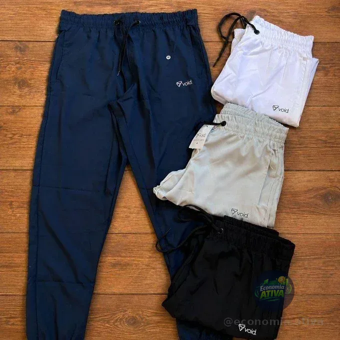 Kit 3 Calça Jogger Tactel Elastano