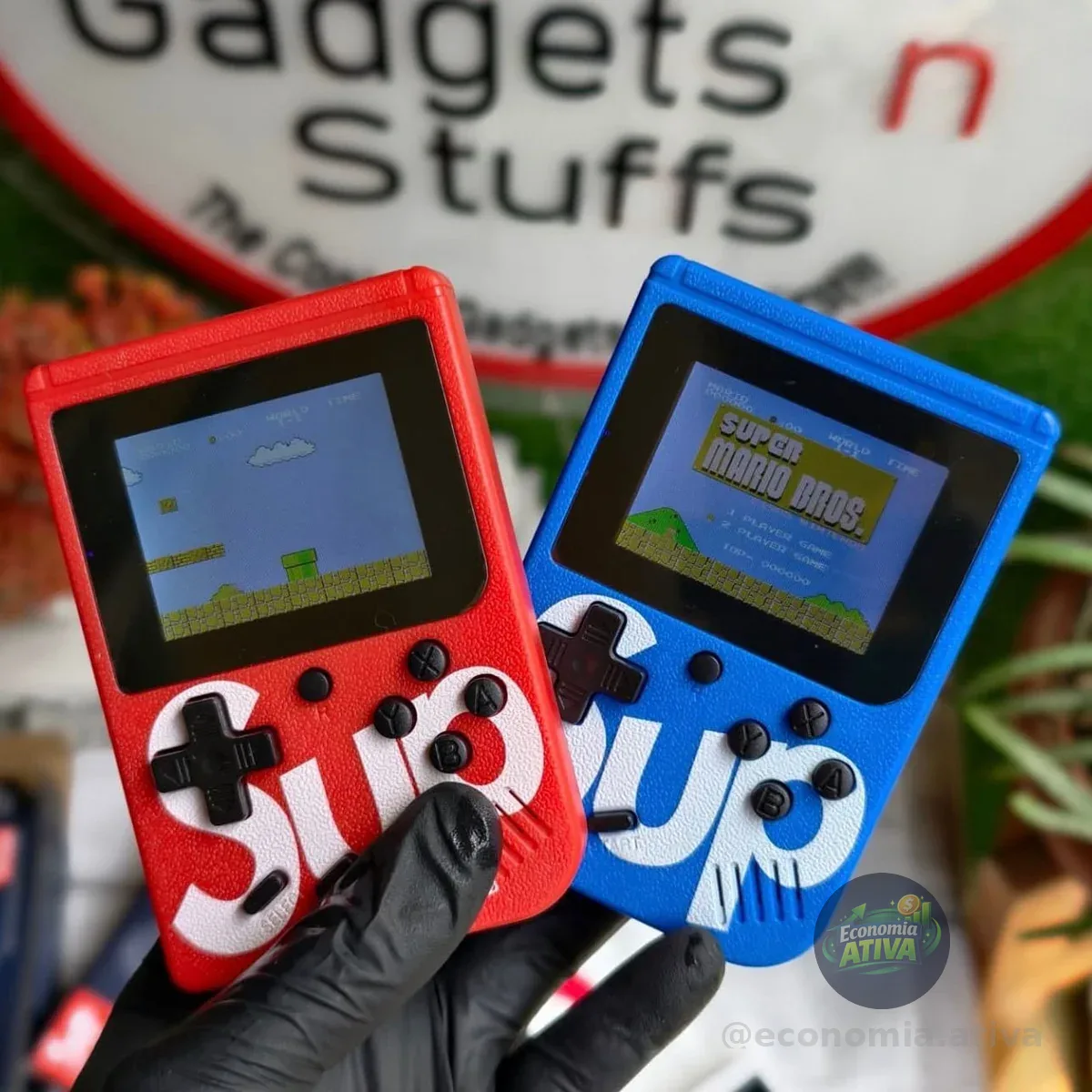 Mini Console Retro Sup Game Box Portátil 400 Jogos Cor Aleatória