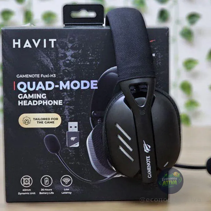 Havit Fone de Ouvido Headset Gamer Fuxi-H3 Black