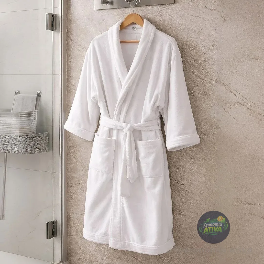 Roupão De Microfibra Adulto Inverno Bolso