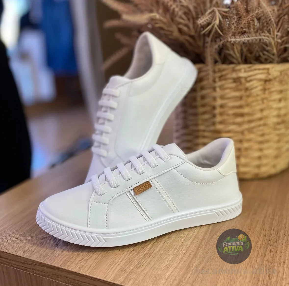 Tênis Anacapri Feminino Solado Reto (3 cores)