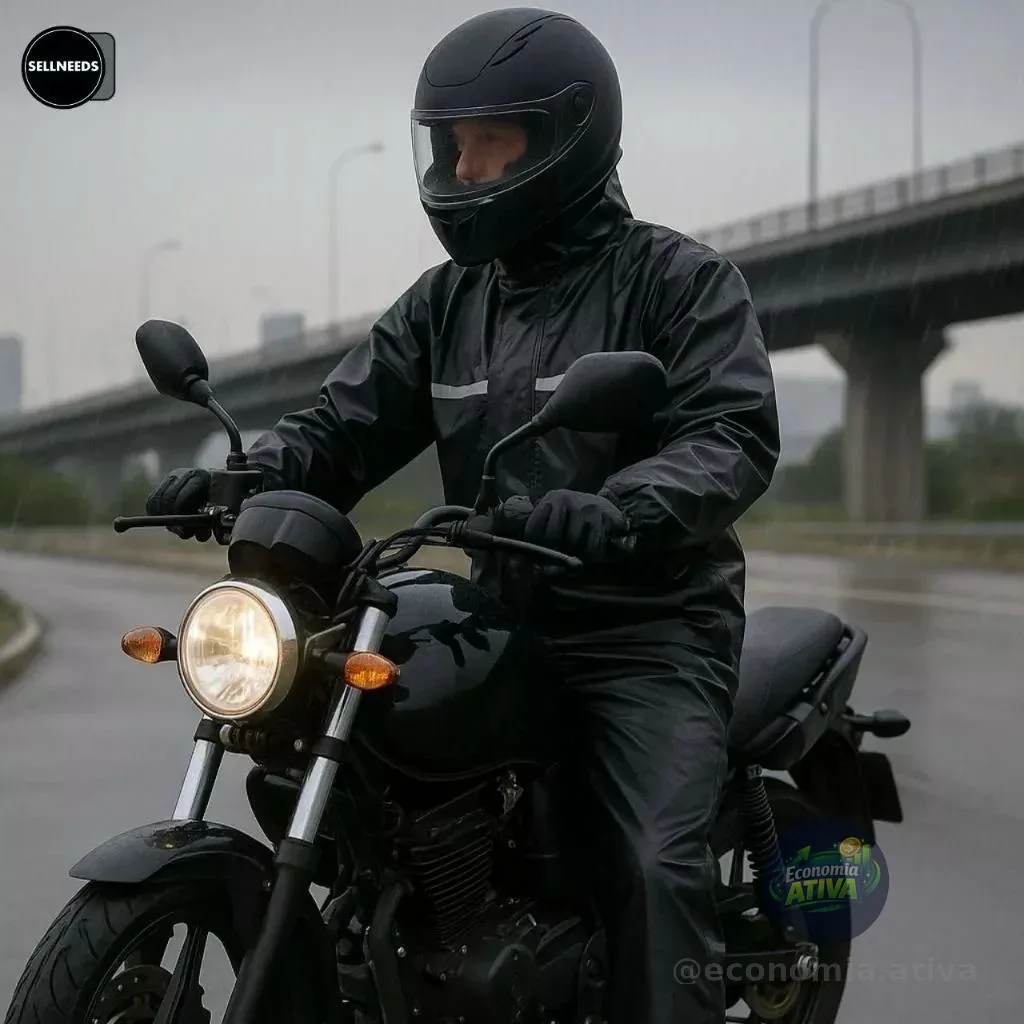 ATENÇÃO MOTOQUEIROS menos de 30 conto na capa de chuva